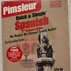 Pimsleur Quick & Simple Spanish CD - Red and Black